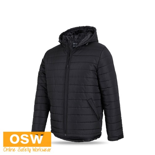 Hooded Puffer Polyester Lining Jacket Water Shedding Pocket Flaps Urban Fit 3AHJ - Bild 6 von 14