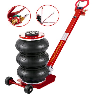 3-Ton Triple Bag Air Jack – 6600 Lbs Capacity, 6.8" To 18" Lift Height For Cars, Trucks & ATVs