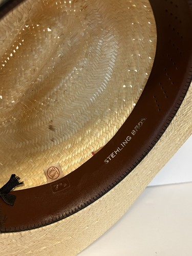 American Hat Co. Western Cowboy Poli Rope Straw Hat 7-3/8 Long Oval 4" Brim - Picture 12 of 16