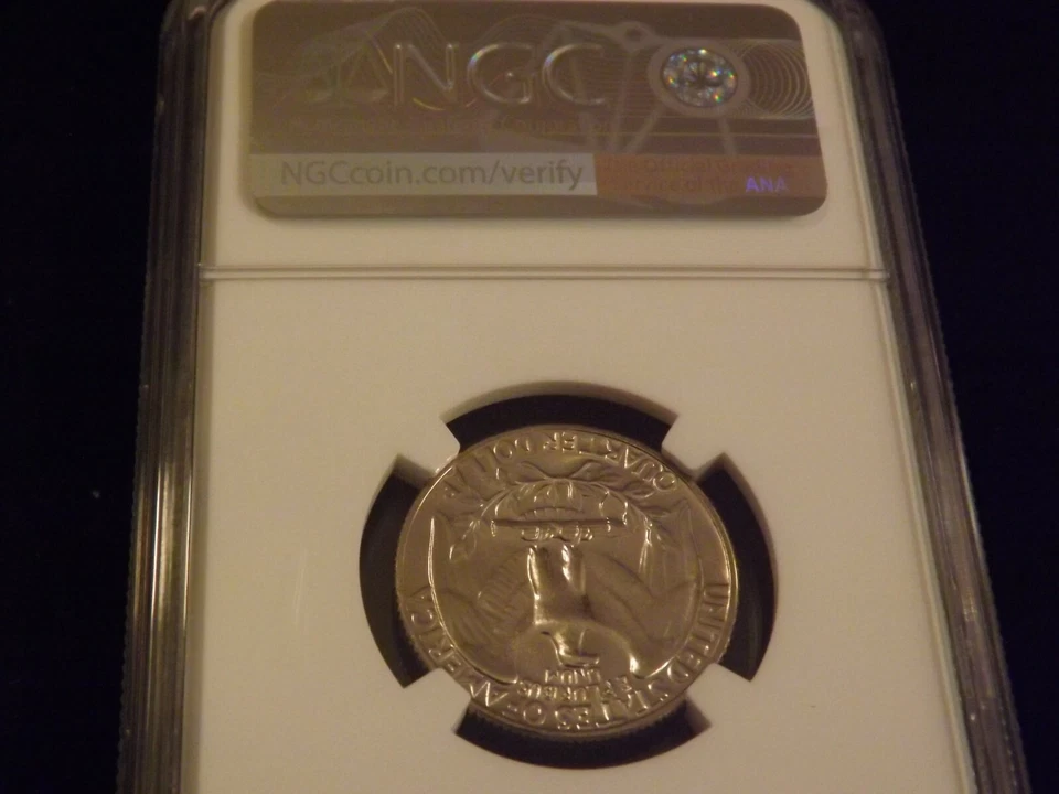 1966 25C Washington Quarter NGC MS 67 - Image 2 of 2