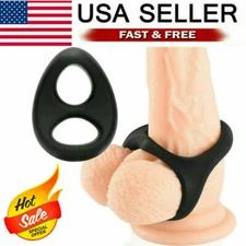 Silicone Penis Cock Ring for Men Longer Harder Stronger Erection Adult Sex Toys