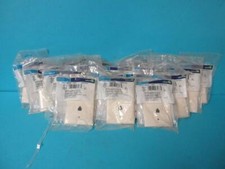 LOT OF 18 LEVITON LT ALMOND MIDWAY 4-WIRE MODULAR TELEPHONE COAX JACK WALL 40539