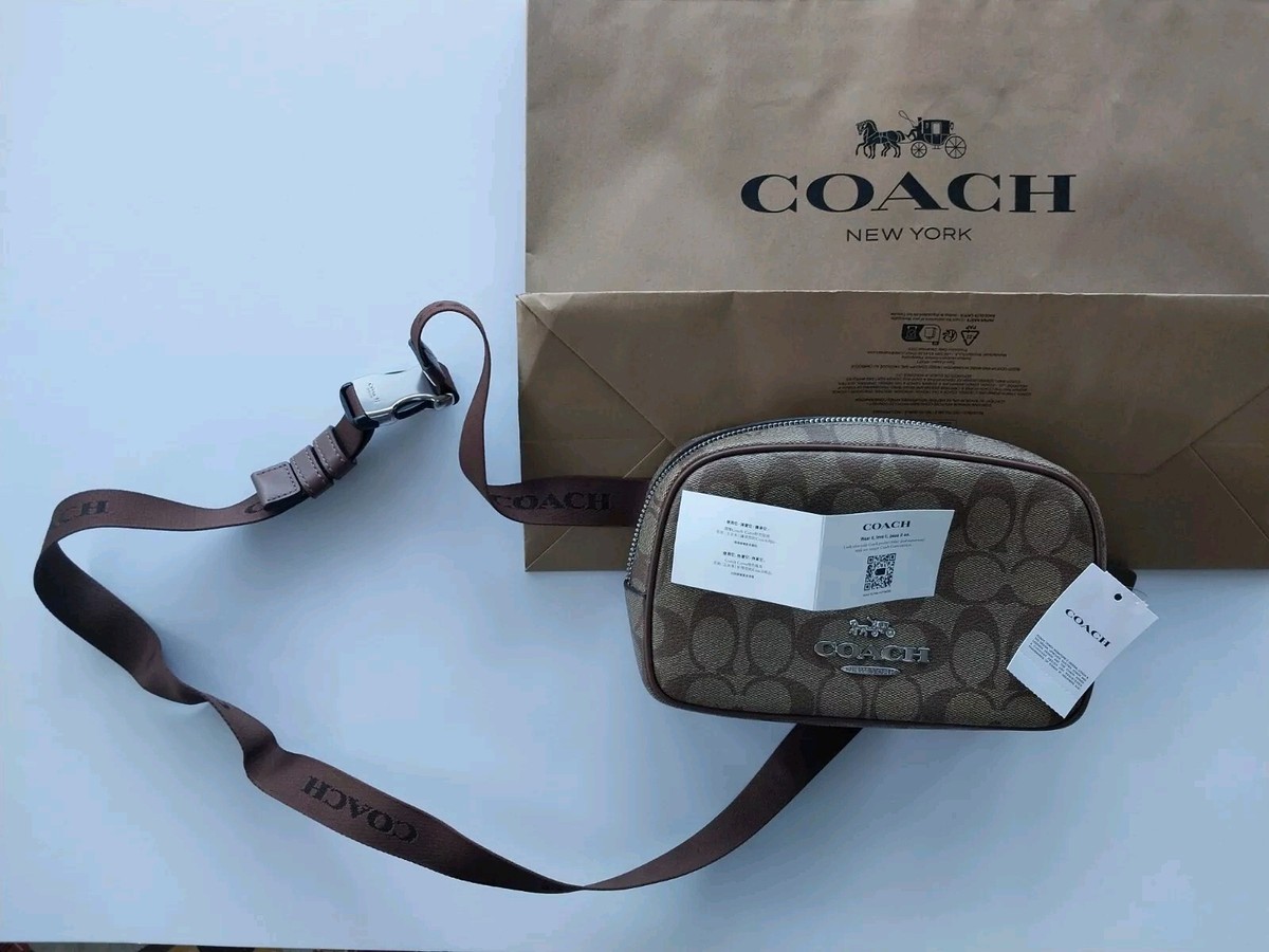 Coach Pace Belt Bag In Signature Canvas Original with Price