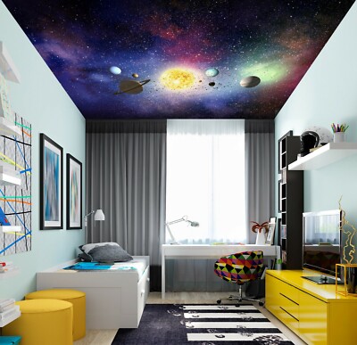 3D Planet Universum 3639 Geschäft Tapete Wandgemälde Selbstklebend Handel Zoe