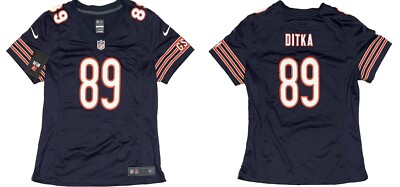 Nike $100 men's Hall of Fame NFL Football Jersey MIKE DITKA Chicago Bears  sz XL