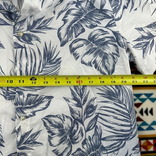 Camicia Savane elasticizzata con bottoni stampa tropicale manica corta L - Foto 3 di 4
