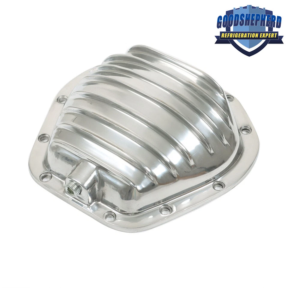 Для 1974-1979 Ford F250 Dana 60 10 болтов передняя ребристая полированная крышка дифференциала - Изображение 2 из 4