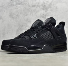 Air Jordan 4 "Black Cat" Men's Mid Top Retro Basketball Shoes