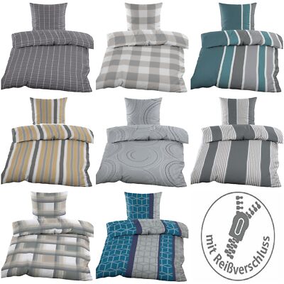 Winter Fleece Bettwäsche Set Flausch 2tlg  4tlg Mikrofaser 135x200 cm + 80x80 cm