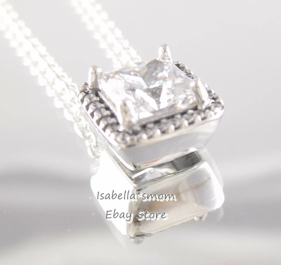 Timeless Eleganza Autentico PANDORA Argento Zirconia Collana 390378CZ-45 W Box - Immagine 2 di 4