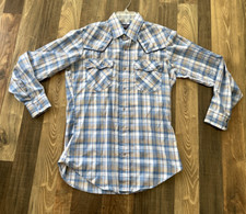 Levi's Western Cowboy Plaid Pearl Snap Shirt Vintage size M