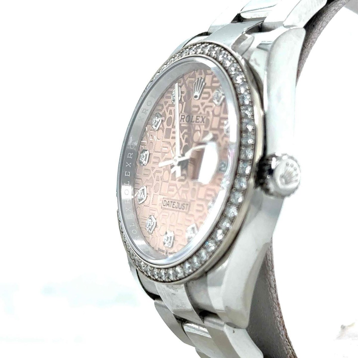 Rolex Datejust 36mm Oyster Steel Factory Pink Jubilee