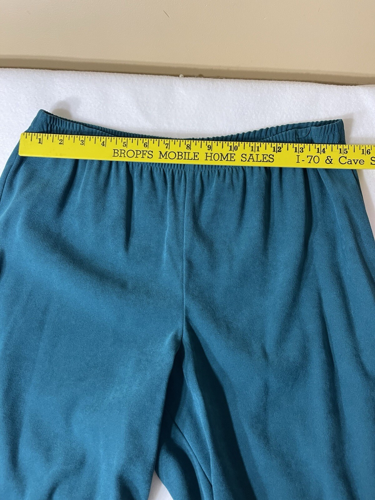 Women’s Notations Petite Solid Turquoise Pull On … - image 6