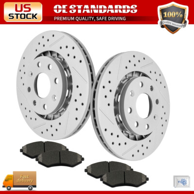 Front Disc Rotors Ceramic Brake Pads for Chevrolet Aveo Spark Pontiac Wave