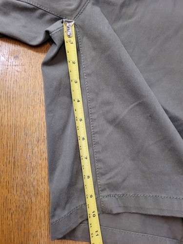 Union Olive Green Classic Chino Comfort Flex Waist Shorts Stretch Sz 33 - Picture 9 of 11