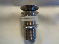 PUSH TOP UMBRELLA POP UP DRAIN BRUSHED NICKEL 4 3/8" MARINE BOAT