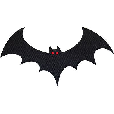 Bestickte Fledermaus Patch Abzeichen Bügelbild Aufnähen Kleidersack Halloween Basteln Deko