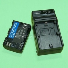 Large Power 2000mAh Replacement LP-E6 Battery Wall Charger for Canon XC15 Camera