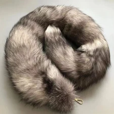 120cm/47" Real Fox Fur Tail Keychain Bag Charm Pendant Furry Costume Cosplay Toy