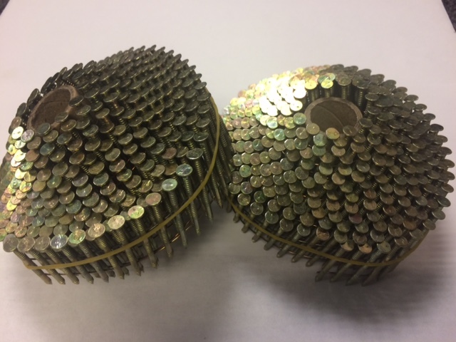 2.1 WIRE COLLATED CONICAL COIL NAIL 27MM DIAMOND POINT - 2 COILS1 (96 NAILS)