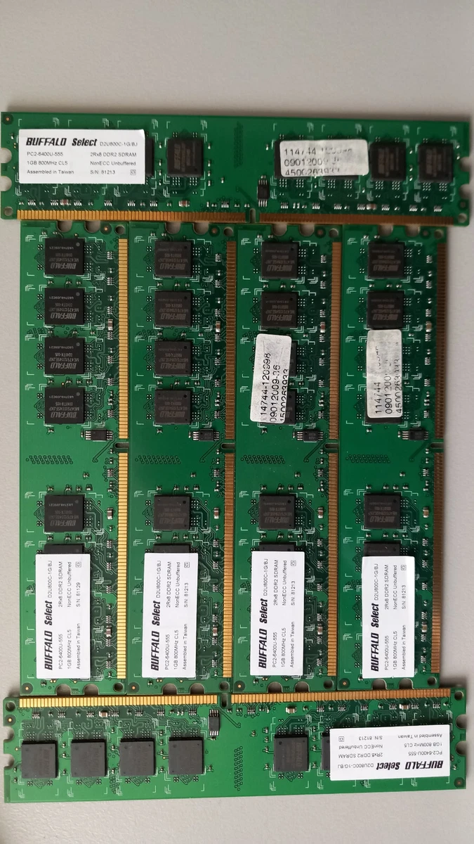 Buffalo DDR2 SDRAM Computer 1 GB Capacity per Module Memory (RAM