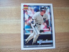 DON MATTINGLY 1991 TOPPS #100 NEW YORK YANKEES NY MLB BASEBALL
