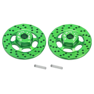 NEW GPM Aluminum 7075 +1mm Hex with Brake Disk Green for Traxxas FORD GT 4-TEC