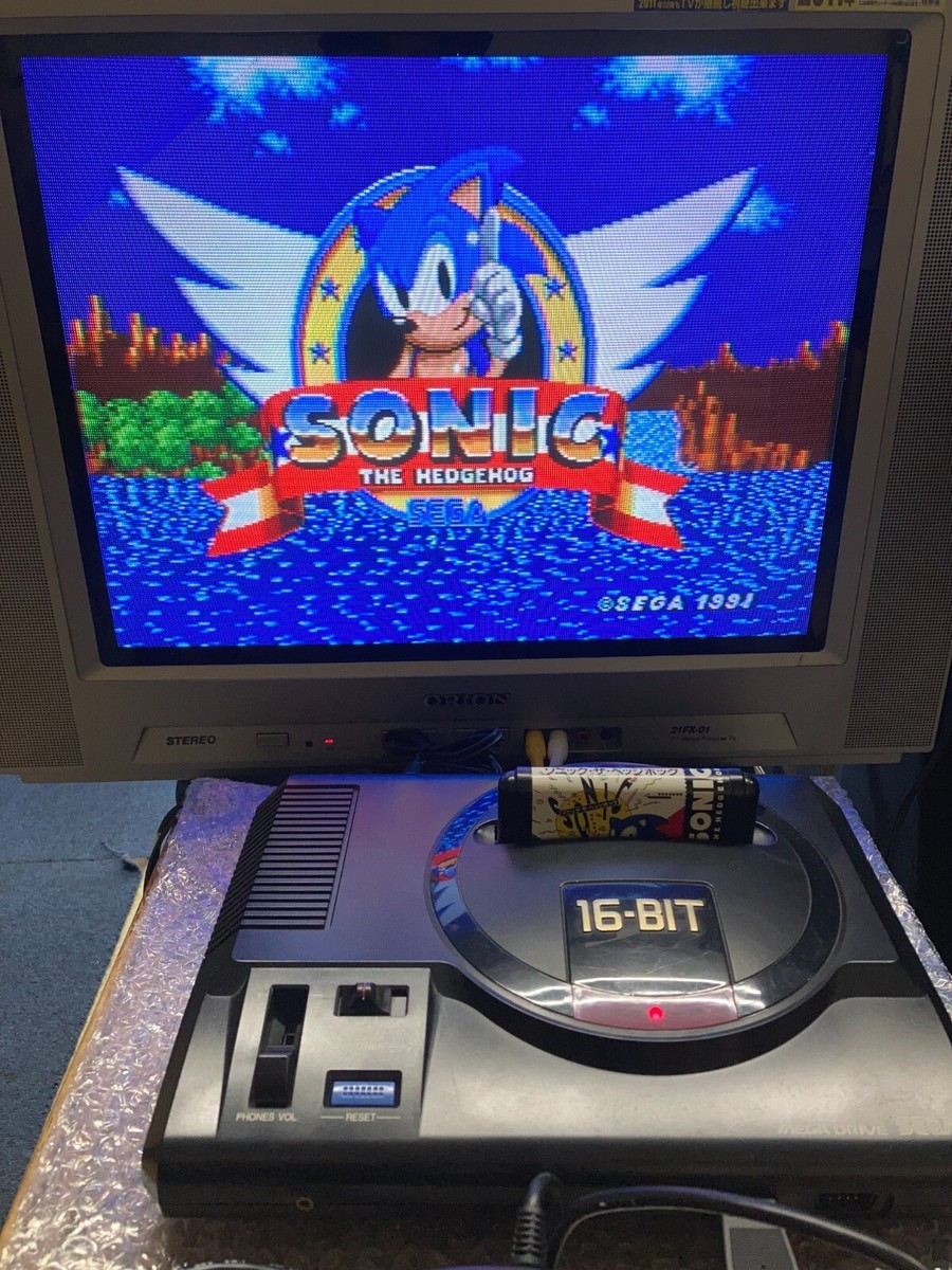SEGA MEGA DRIVE+ワン MEGA DRIVE PLUS 1 SONIC Console VA6 Boxed HAA-2510 Tested