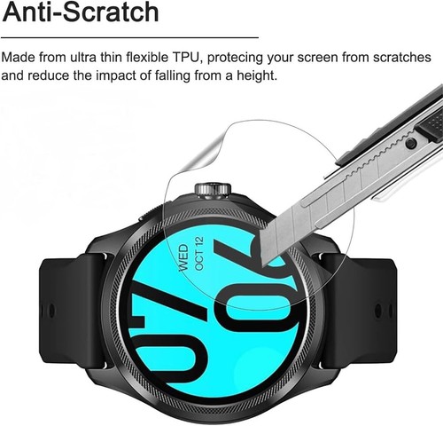 2 x For TicWatch Pro 5 Hydrogel TPU Film HD Clear Screen Protector Cover - Picture 3 of 8