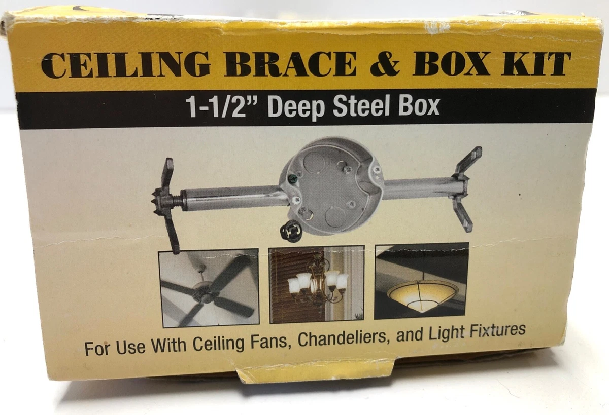 Ceiling Fan Box With Brace Kit For Old Work Two Birds Home