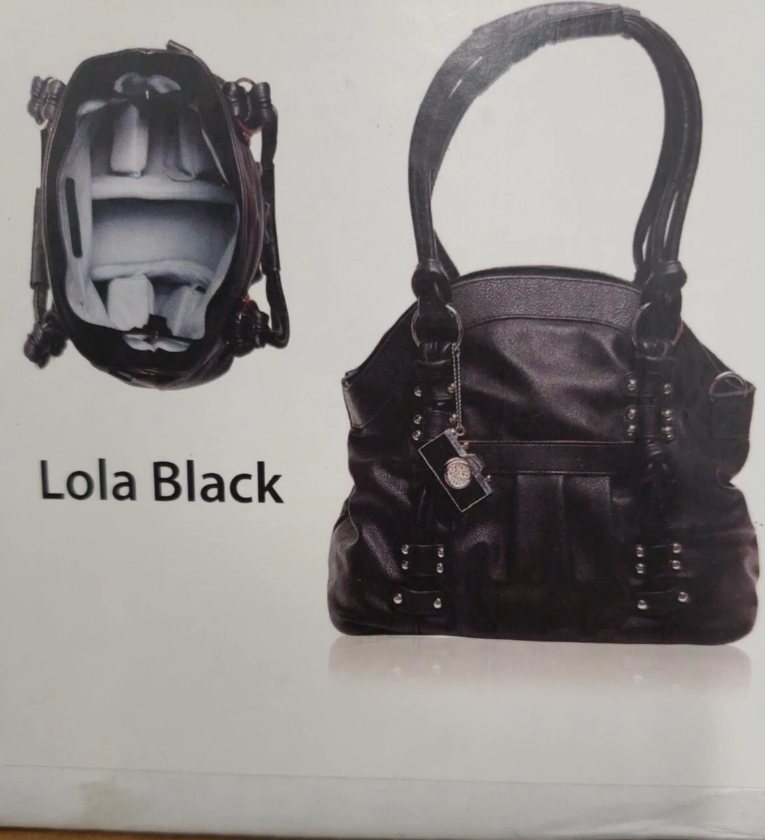EPIPHANIE NEW Lola Black Camera Bag Purse Tote