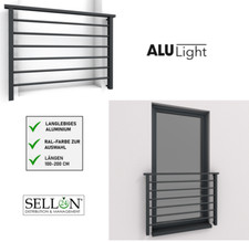 Aluminium Französischer Balkon RAL ALU Geländer Reling Gitter Fenstergitter MATT