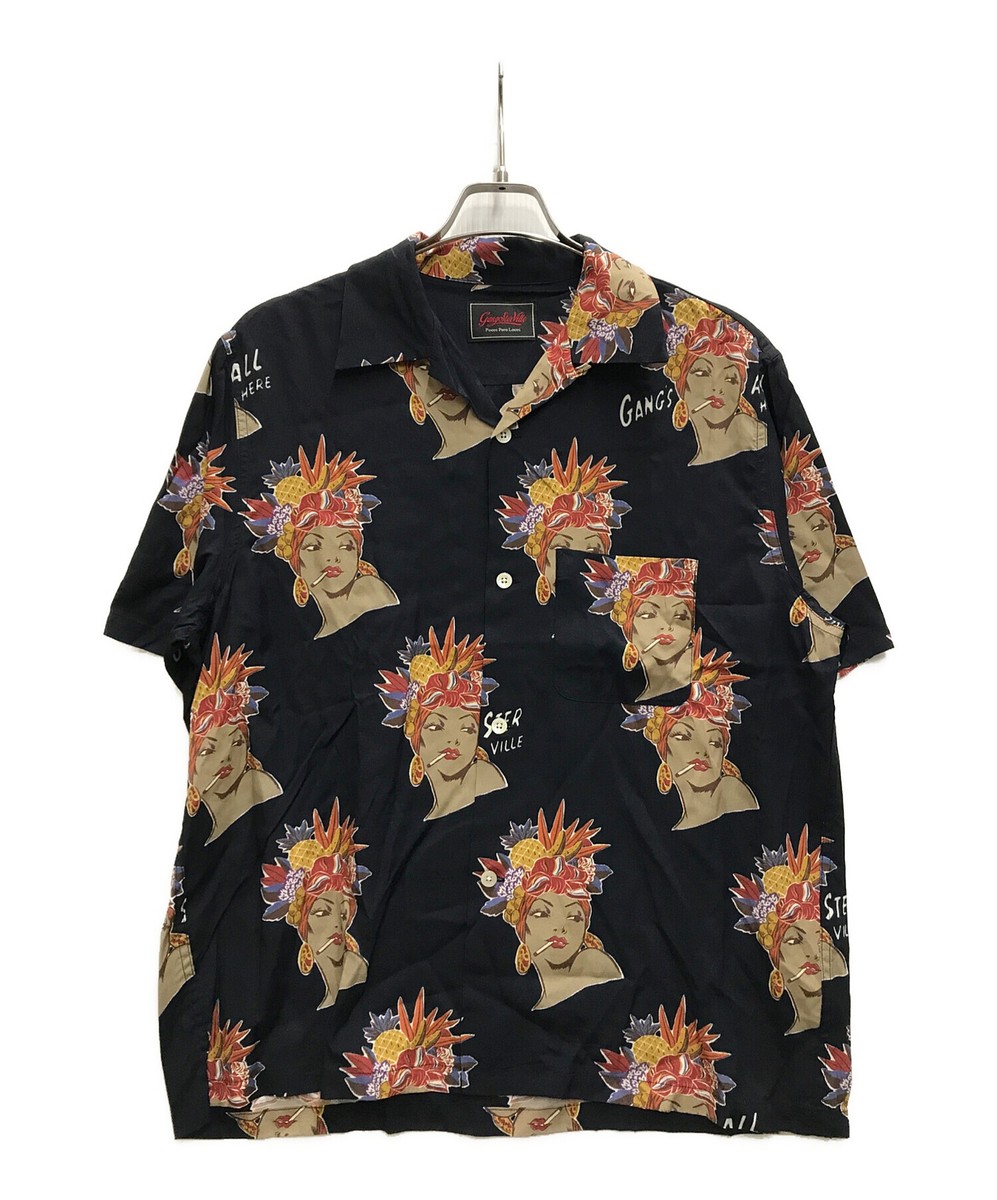 GANGSTERVILLE CARMEN - S/S SHIRTS Size: L Navy Men GSV-24-SS-05 | eBay