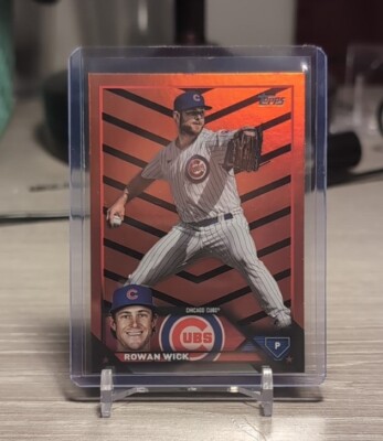 2023 Topps Update Orange/Black Foil #US170 Rowan Wick - Chicago Cubs