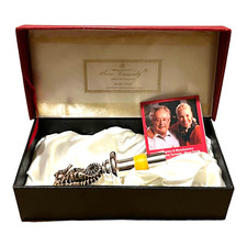 Authentic Hans Turnwald Silverplate Seahorse Wine Stopper 4&rdquo; Original Box Gift