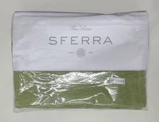 Sferra Cetara Queen Blanket Kiwi 100% Cotton