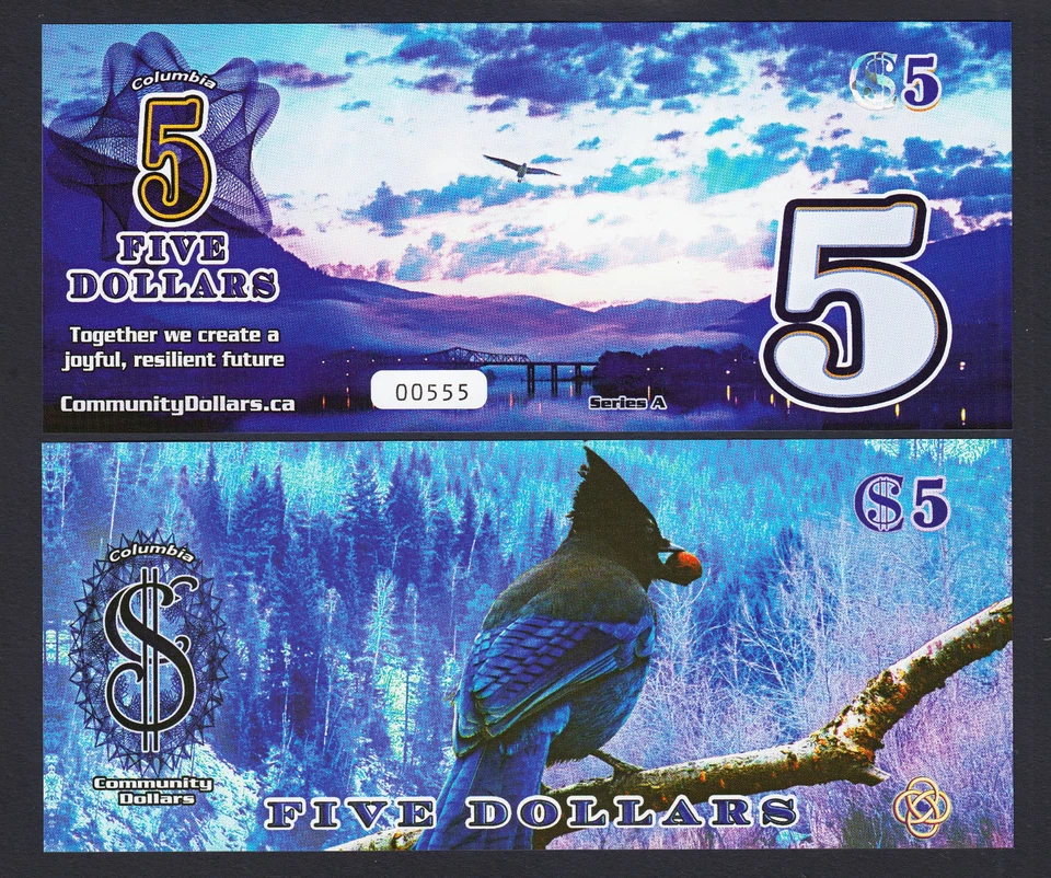 Canada 2013 POLYMER Local Currency BC, COMMUNITY Dollars $1 to $20 (5 Pcs) UNC - Image 4 of 4