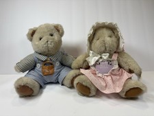 Vintage Mother GooseCollectables Jack and Jill PlushBear Set