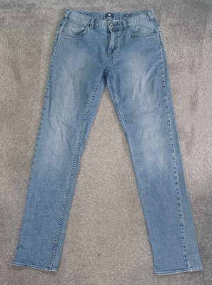 DC Shoes Jeans Herren W30 L32 Hellblau Indigo Slim Fit Straight Leg Stretch