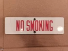 Original No Smoking Porcelain Sign #2 / Vintage Mens Business Signs Petro Gas