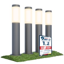 4x BOSEA-A Wegeleuchte E27 Fassung anthrazit Edelstahl Pollerleuchte Gartenlampe