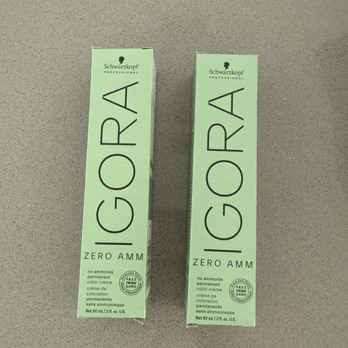 Schwarzkopf Igora Zero AMM Hair Color 5-00 Light Brown Natural Extra 2.1 oz Lot