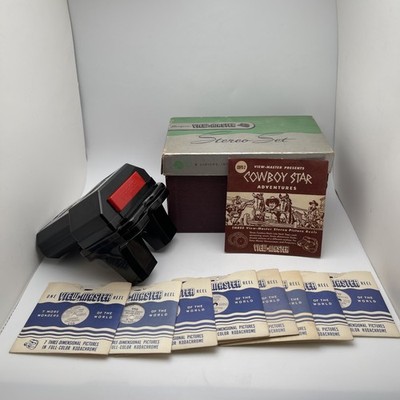 VTG Sawyer's View-Master Light Attachment Stereoscope Accessory w/ Box & Slides