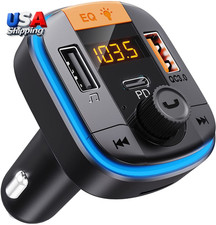 Bluetooth FM Transmitter for Car - Bluetooth 5.0 Adapter PD20W QC3.0 Cigarette