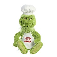 Aurora Dr. Seuss Chef Grinch Green 14 " 15993 Plush Stuffed Animal Toy