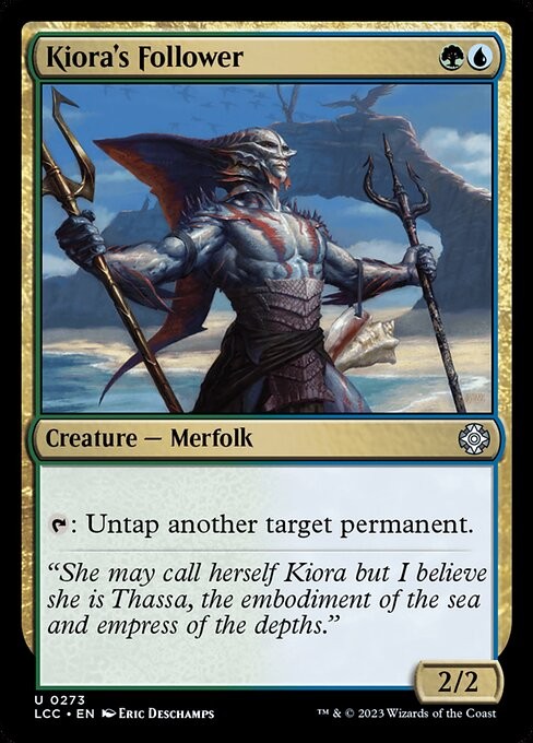 Kiora's Follower 273 U Normal LCC MTG NM