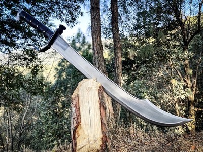 Custom Handmade Carbon Steel Blade Survival Machete Knife Hunting Knife Camping