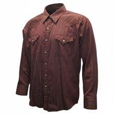 Vtg 80s Ely Cattleman Western Shirt Multicolor Pearl Snap Cowboy Rodeo Mens 2XL