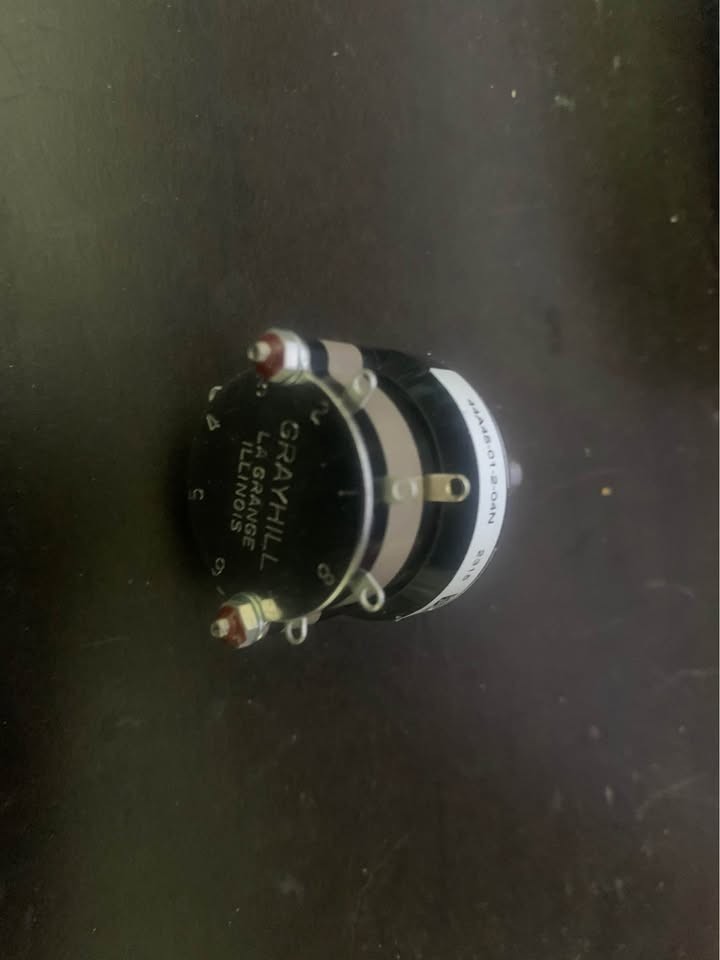 Grayhill 44A45‐01‐2‐04N DP4T Rotary Switch – 4‐Position - Audio Switch ...