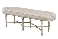 Design Hocker Bank Luxus Pouf Fußhocker Möbel Polsterhocker Sitzhocker 160x46cm